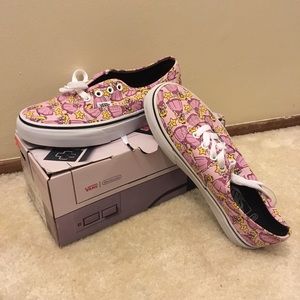 Princess Peach Print Canvas Vans Shoes